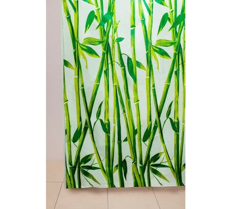 Штора для ванной Delphinium WS-814 бамбук, 180х180 104116