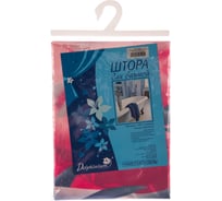 Штора для ванной Delphinium WS-814 S-14 014 красная, 180х170 104061