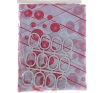 Штора для ванной Delphinium WS-804 А-1 розовая, 180х180 104041