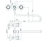 Смеситель для ванны KONNER ELQ2620 ELEMENT QUARZ с длинным изливом, с аксессуарами 6088172 2