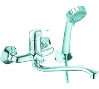 Смеситель для ванны KONNER BSS1600 BASIS с длинным изливом, с аксессуарами 6088144