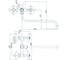 Смеситель для ванны KONNER ELC2610 ELEMENT CROSS с длинным изливом, с аксессуарами 6088168 2