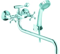 Смеситель для ванны KONNER CLS2600 CLASSIC с длинным изливом, с аксессуарами 6088154