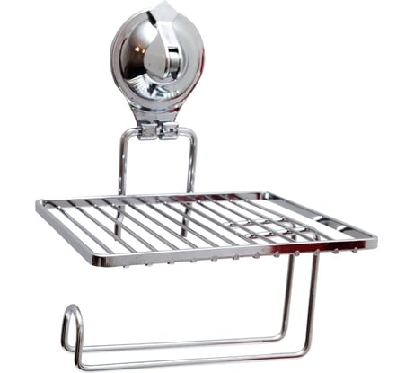 Держатель для туалетной бумаги Delphinium Air-lock с полочкой, на присоске UI-3003 101125