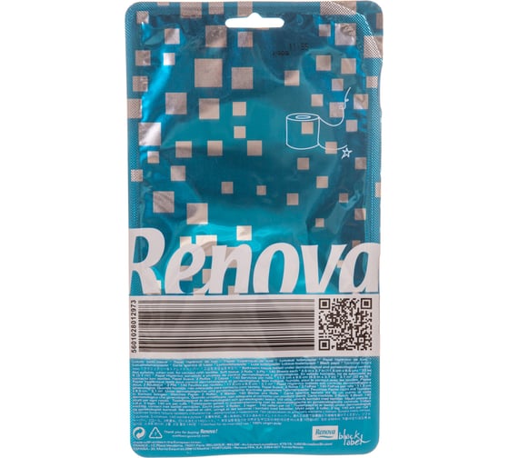 Туалетная бумага Renova 3 слоя, 2 рулона, Blue , упаковка 5601028012973
