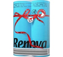 Туалетная бумага Renova 2 слоя, 6 рулонов Blue, упаковка 5601028020770