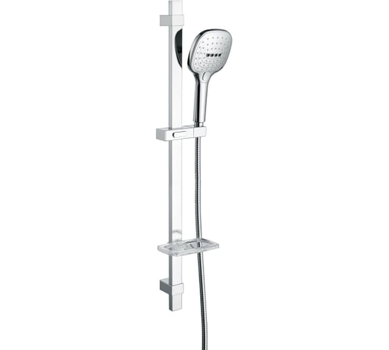 Душевой гарнитур Elghansa 800 мм, с мыльницей и лейкой PK-025-Chrome SB-55S
