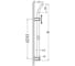 Душевой гарнитур Elghansa 800 мм, с мыльницей PK-024-Chrome SB-84S 2