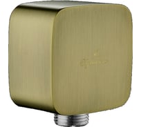 Подключение для душевого шланга Elghansa квадрат, 63х63 мм, 1/2 WS-7M-Bronze