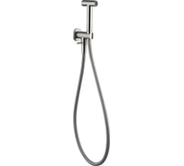 Гигиенический душ Fima Carlo Frattini Spillo Steel, вентиль, ручной душ ABS, гибкий шланг из нержавеющей стали 1200 мм, держатель для душа, цвет Inox F2952NINOX