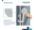 Лейка для душа Milardo 4F, белая матовая, Рора (Rora) ROR4FWRM18 3