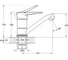 Смеситель для умывальника Solone 4F-B045 2