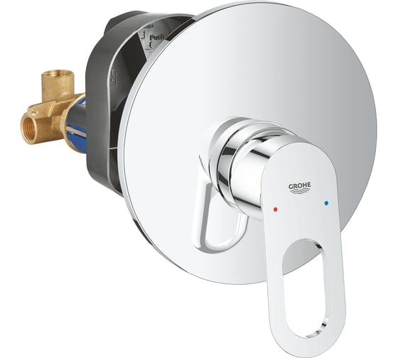 Смеситель для душа Grohe BauLoop со встроенным механизмом 29080000 1