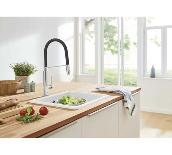 Смеситель для мойки Grohe Concetto с профессиональной лейкой 31491000