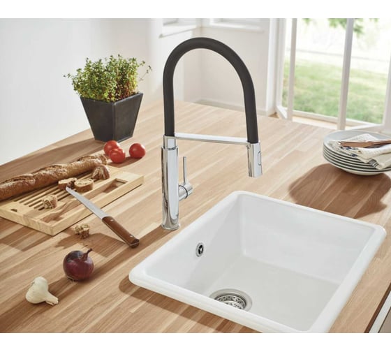 Смеситель для мойки Grohe Concetto с профессиональной лейкой 31491000