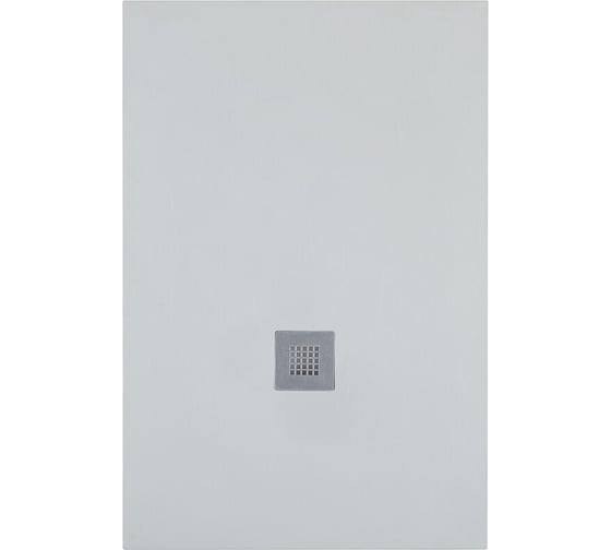 Литьевой поддон Aquanet 003GZAKAZ Pleasure 1400х800x30 мм, крышка нержавеющая сталь, без сифона, серый камень 00333624