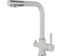 Смеситель для кухни GranFest Г-обр. с краном питьевой воды D-35мм иней арт. 3611 иней