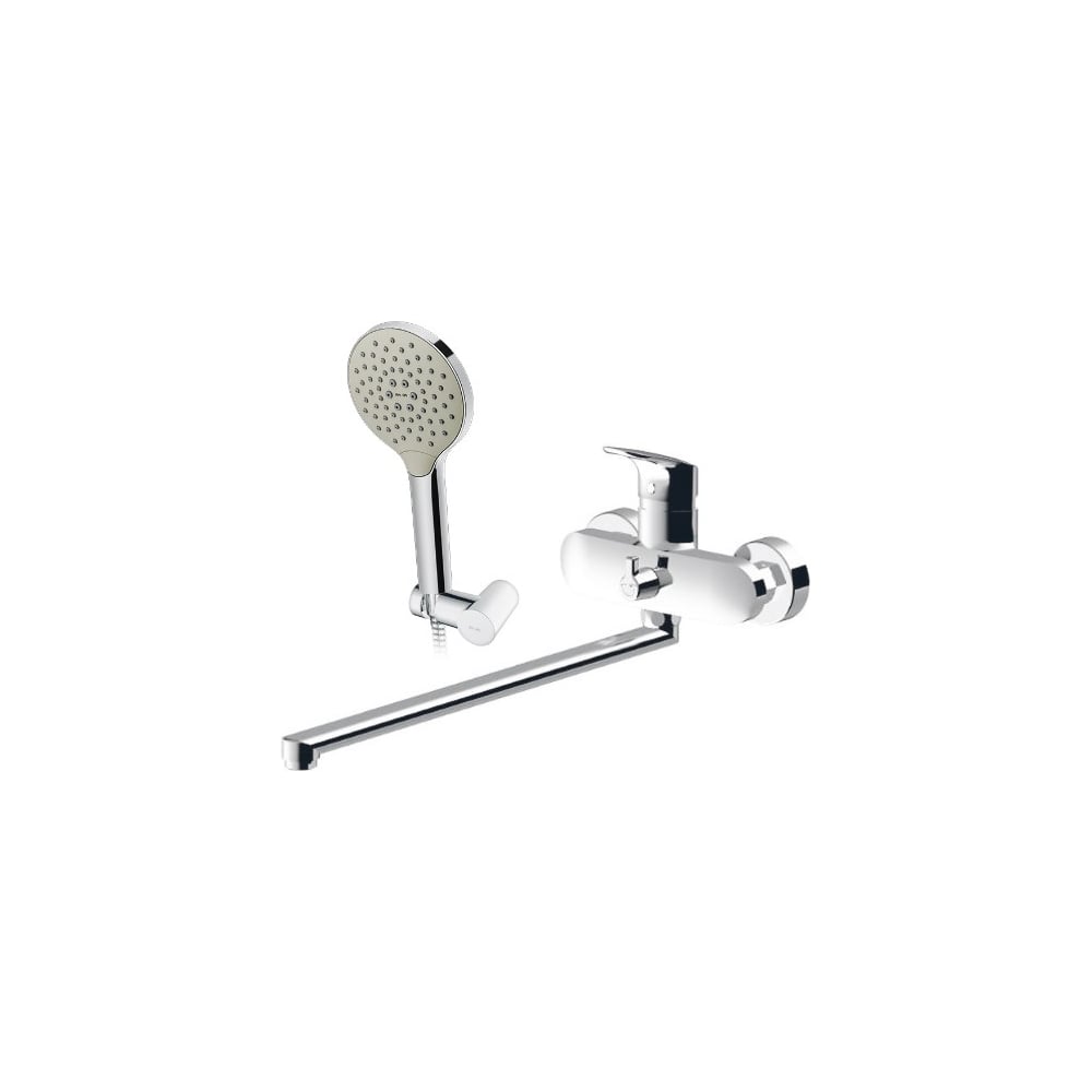 Смеситель для ванны/душа AM.PM Like излив 320 мм, душевой набор, хром ...
