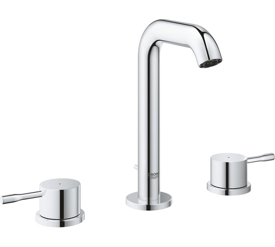 Смеситель для раковины Grohe Essence New на 3 отверстия с низким изливом 20296001