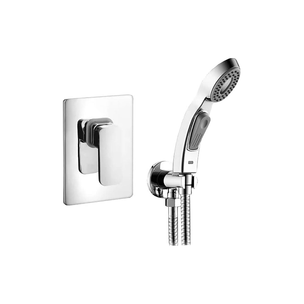 Встраиваемый смеситель с набором для гигиенического душа Elghansa ...