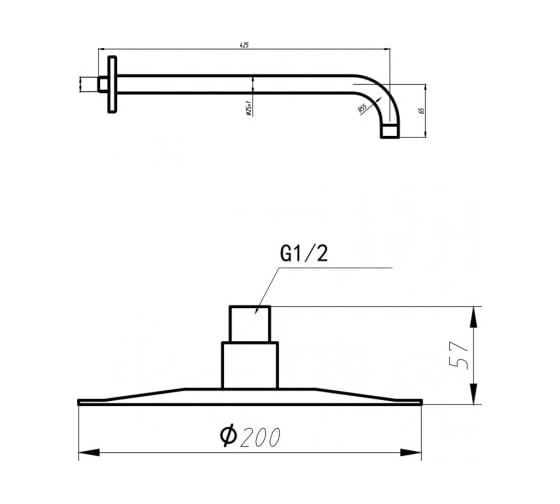 Набор встроенный смеситель Aquanet 2 выхода, сталь, сатин AF213-512S Steel 00242974