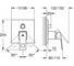 Смеситель для ванны Grohe Eurocube однорычажный, с переключателем на 3 положения 24094000 3