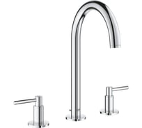 Двухвентильный смеситель для раковины Grohe Atrio New на 3 отверстия, монтаж на бортик 20009003