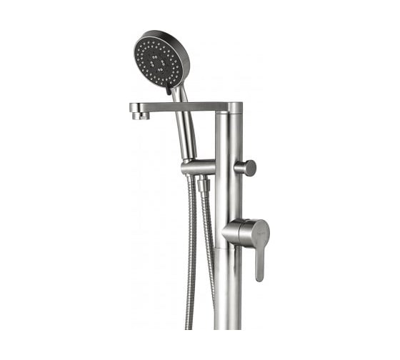 Напольный смеситель Aquanet AF210-94S Steel сталь, сатин 00242969