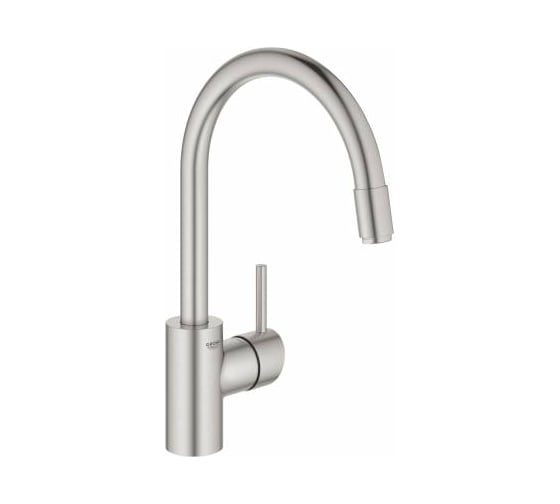Смеситель для мойки Grohe Concetto New однорычажный, с высоким выдвижным изливом 32663DC3 1