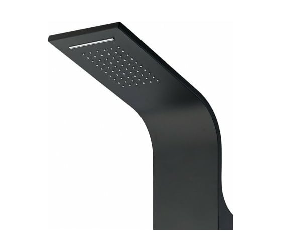 Душевая панель Aquanet AP40-04 Galaxy Black с верхним водопадом, 6 г/м форс, алюминий/мат черный 00237439