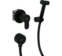 Встраиваемый смеситель с набором для гигиенического душа Elghansa Dynamic 34R0583-Black /Set-84