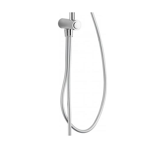 Душевая колонна Aquanet AF100-70-R-C Practic R круглый верхний душ, пластик ф200 мм, без смесителя хром 00243318