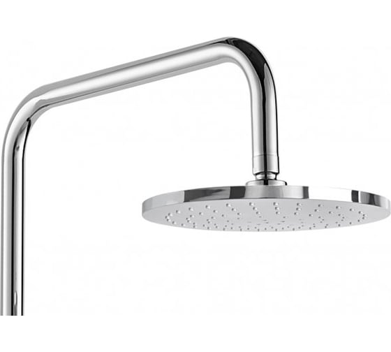 Душевая колонна Aquanet AF100-70-R-C Practic R круглый верхний душ, пластик ф200 мм, без смесителя хром 00243318