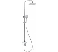 Душевая колонна Aquanet AF520-71-R-CW Arctic R круглый верхний душ, пластик, хром/белый 00243324