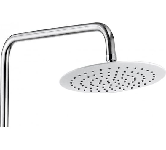 Душевая колонна Aquanet AF520-71-R-CW Arctic R круглый верхний душ, пластик, хром/белый 00243324
