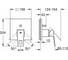 Смеситель однорычажный для ванны Grohe Eurocube квадратная розетка 24062000 2