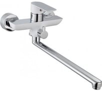 Смеситель для ванны Aquanet AF520-21СW Arctic с длинным изливом, хром/белый 00216778