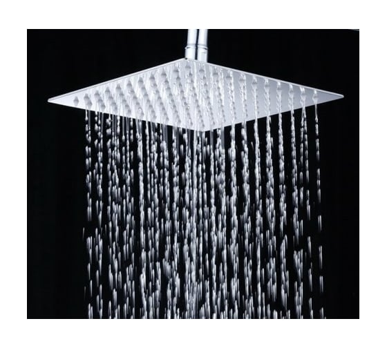 Верхний душ Aquanet AF301-84-SL PASSION S, L-size 300x300х2 мм, квадратный, нержавеющий полир. 00242982