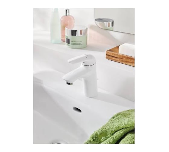 Смеситель для раковины Grohe Eurostyle 2015 Solid со сливным гарнитуром S-Size 23707LS3