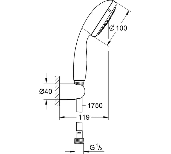 Душевой набор Grohe Tempesta New III 27849001