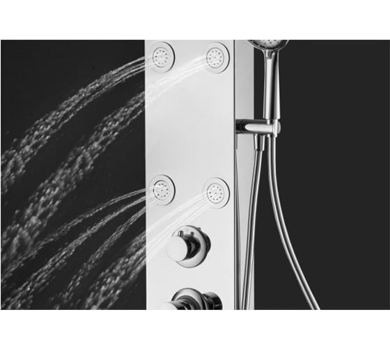 Душевая панель Aquanet AP40-01 Galaxy Shine с изливом, с верхним водопадом, 6 г/м форс 00237436