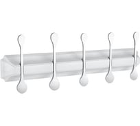 Панель Elghansa с 5 плоскими крючками HRM-750-White/Chrome