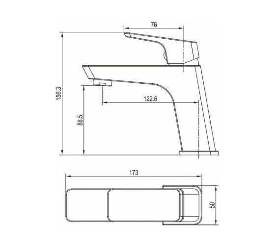 Смеситель для умывальника Aquanet AF440-10B Gotic черный матовый 00243291