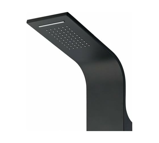 Душевая панель Aquanet AP40-05 Galaxy Black с ИЗЛИВОМ, с верхним водопадом, 6 г/м форс, алюминий/матовый черный 00237440