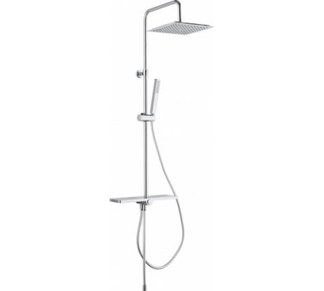 Душевая колонна квадатный верхний душ Aquanet AF430-70-S-C Pragmatic S пласт. 250х250 мм 00243323