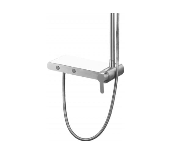 Душевая колонна квадатный верхний душ Aquanet AF430-70-S-C Pragmatic S пласт. 250х250 мм 00243323