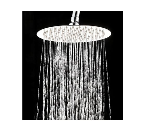 Верхний душ Aquanet AF301-84-RM PASSION R, M-size Ф200x2 мм, круглый, нержавеющий полир. 00242978