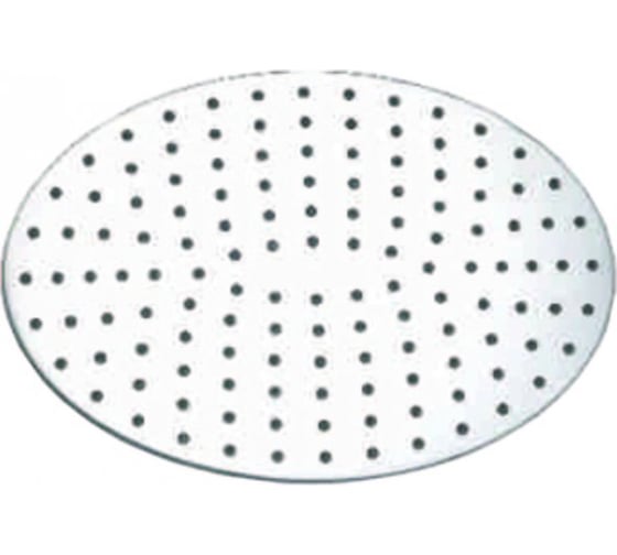 Верхний душ Aquanet AF301-84-OS PASSION OVAL S-size 185х265х2,5 мм, нержавеющий полир. 00242984