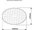 Верхний душ Aquanet AF301-84-OS PASSION OVAL S-size 185х265х2,5 мм, нержавеющий полир. 00242984 3