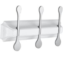 Панель Elghansa с 3 плоскими крючками HRM-730-White/Chrome